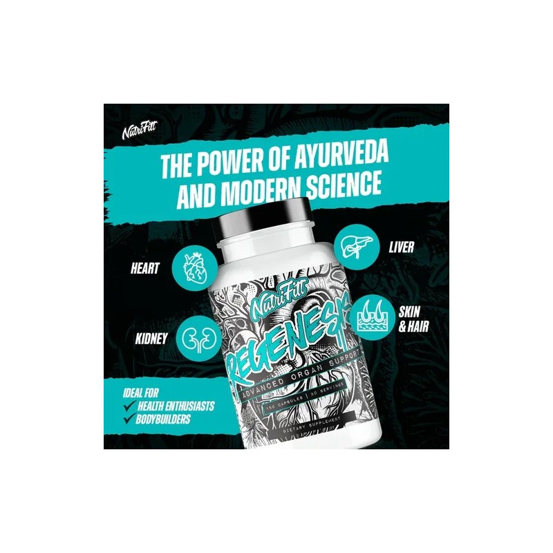 Nutri Fit Regenesis Nac Cúrcuma Cardo Mariano 150 Caps