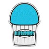 Blue Raspberry Flavor Italian Ice Decal Shaved ice cart