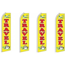 Travel King Size Swooper Flag Pack of 4 (Hardware Not Included)