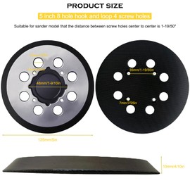 Replacement Sanding Pad for DEWALT DWE6423/6423K, DWE6421/6421K, DCW210B Random Orbit Sanders - Direct Replacement for Pad Part Number DWE64233, N329079, RSP54