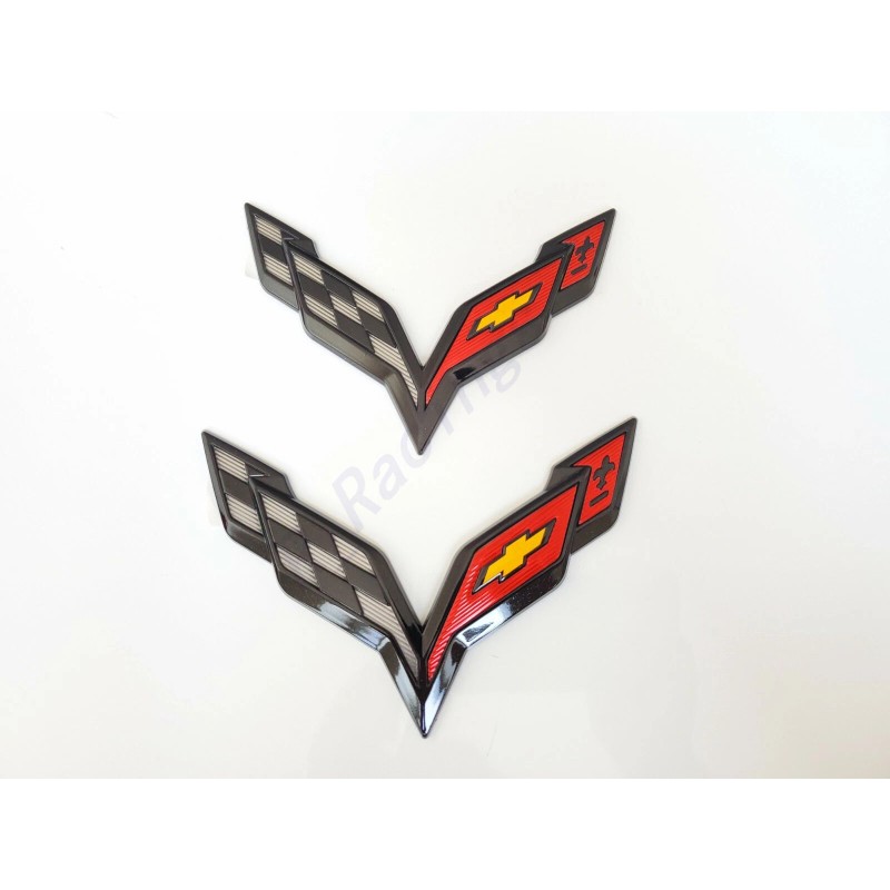 GM 5PC 2014-2019 Corvette C7 Gloss Black Front & Rear