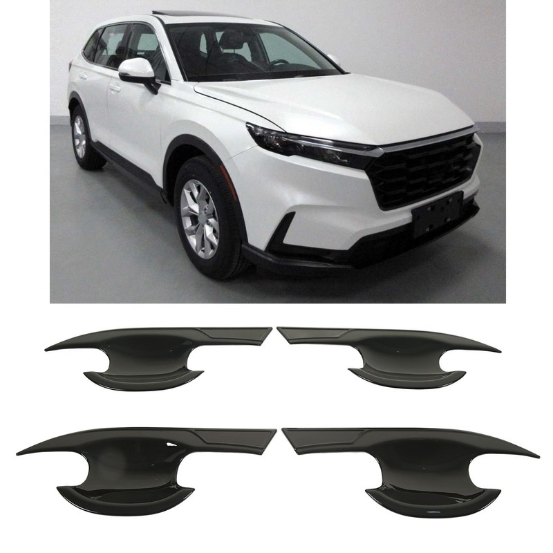 4PCs Car Exterior Door Handle Bowl Protector Glossy Black Cup