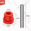 CADUFUELLY 1012303 Front Rear Leaf Spring Bushing Sleeves Kit, Golf