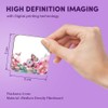 1 x Square MDF Fridge Magnet - Pink Flowers Butterfly