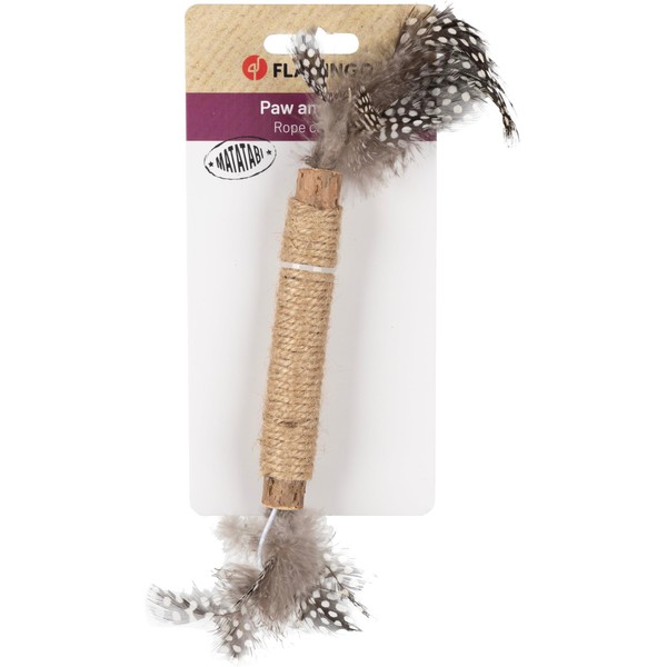 Flamingo Yutsa Stick Cat Toy - Brown XL | Extra