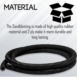 Simond Store - Sandblast Hose - Sandblasting Hose 150 psi Maximum Pressure -10' Length, 1/2" ID, 1" Outside Diameter