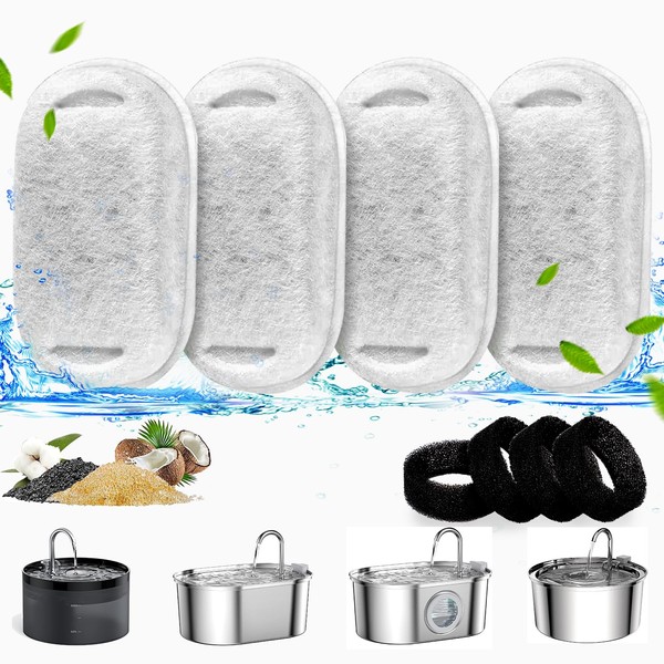 PewinGo Cat Water Fountain Filters,Replacement Pet Water Fountain Filter for