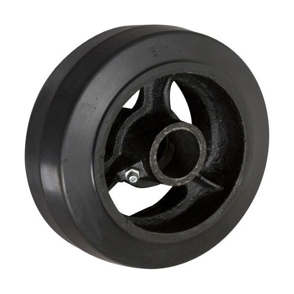 Hy-Weld 5" x 2" Rubber on Cast Iron Wheel with