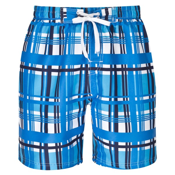 Mareno® Men's Swimming Trunks, Black Check - l