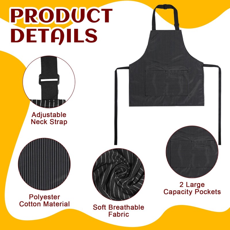Bunnycool 4 Sets Kids Apron and Chef Hat Set Toddler