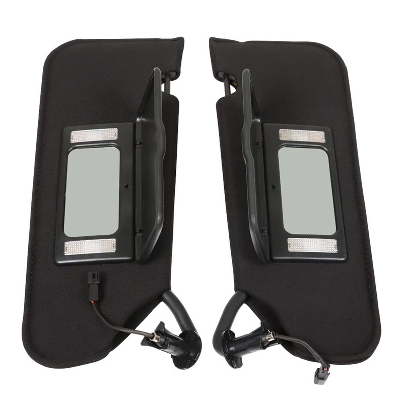 labwork Left Driver and Right Passenger Side Black Sunvisors Sun