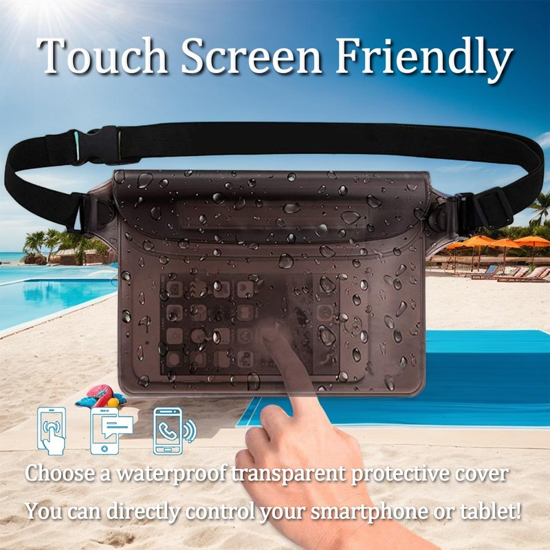 Waterproof Pouch Bag Case, Waterproof Pouch Bag with Adjustable Waist
