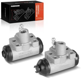 A-Premium Rear Drum Brake Wheel Cylinder Compatible with Honda Models - Civic 1990-2000, Civic Del Sol 1993-1997, Accord 1990-1993, Crx 1990-1991, 2-PC Set - Replace# 43301SM4A01, 43300SM4A01