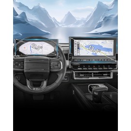 2025 GMC Hummer EV Screen Protector for 2022-2025 GMC Hummer EV Pickup (3X, 2X) 12.3" & 13.4" Touch-screen Cover Infotainment Protector Screen Saver for 2025 Hummer EV Accessories Nano Film 4 Pack