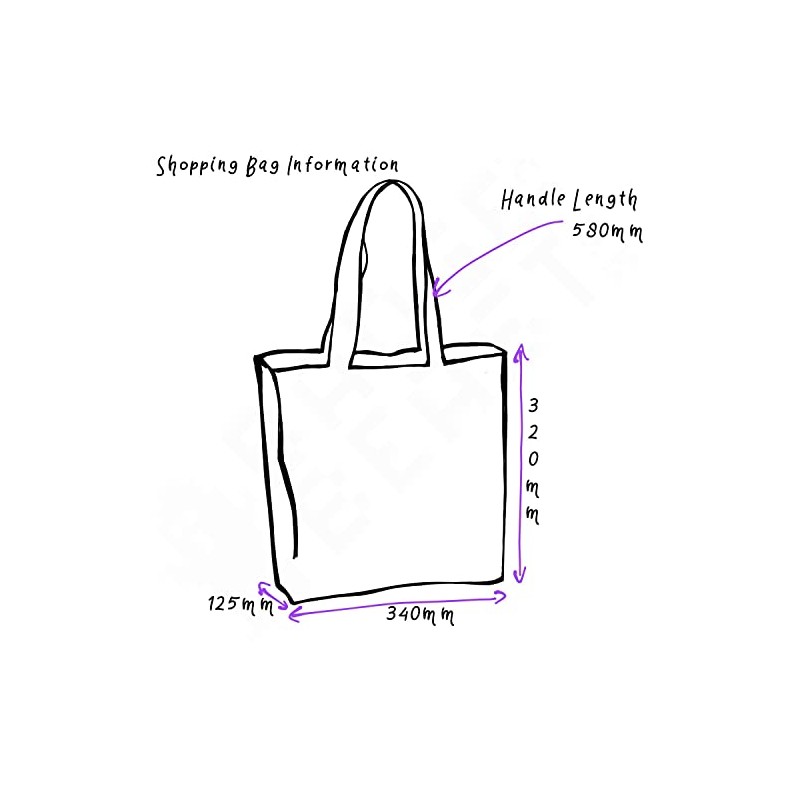 I Love Southampton - Black Cotton Shopping Bag