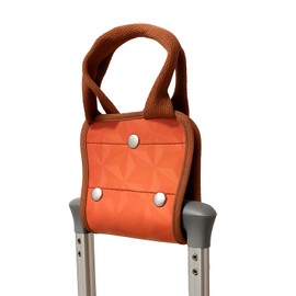 Luggage Handle Extender – 7.5-Inch Soft Grip Extension Strap, Secure Travel Handle Attachment for Carry-On & Suitcase, Durable Nylon Grip for Comfortable Lifting (Burnt Orange & Coffee Brown)