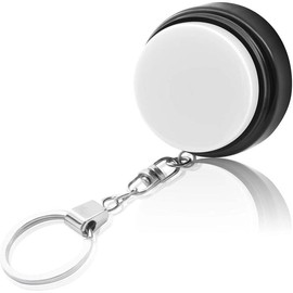 Recordable Talking Button with , 20s Voice Recording Time Sound Button Answer Buzzers Funny Buttons Record Your Own Words Also  for  Pack of 2 - White and Black ( Included) - Color: White and Black