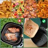Air Fryer Liners Disposable,130Pcs LYHOLKEER 8inches Square Air Fryer Paper