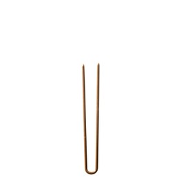 Amish Valley Products Straight Stainless Steel Heavy Duty Snagless Hairpins Handmade Hair Pin (Brown, 2 Inch)