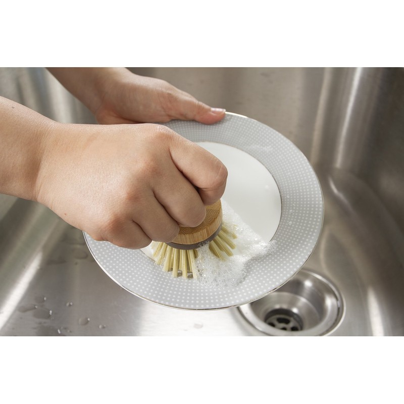 Bamboo Naturals Mini Scrub Brush, Made of Sustainable Bamboo and