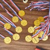 DICOSMETIC Pack of 50 Winning Prize Medals Gold Medal Plastic