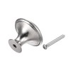 JUSTMAE 8 PCS Cabinet Knobs, Stainless Steel Round Drawer Knobs