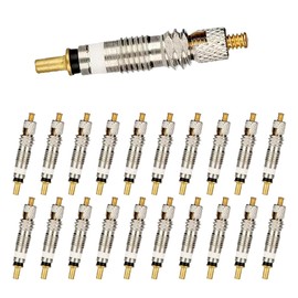 Leewoth 20PCS Presta Valve Core Bike Replacement Brass Tubeless Core for Tubeless Road MTB Bike Compatible with Vittoria Stan's Continental Kenda