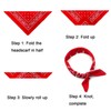 RNXSIB 6 Handkerchiefs in Various Colours, Handkerchiefs, Handkerchief Headband for