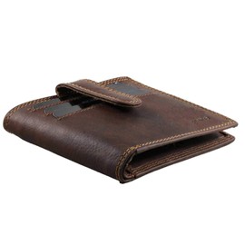 Pranke with Money Clip Genuine Leather 1179/A, brown, Vintage