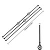 Sidasu Wrought Iron Balusters Set of 9 Hollow Double Basket