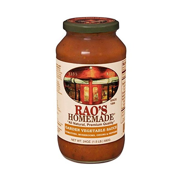 Rao's Homemade All Natural Garden Vegetable Sauce, 24 oz (6 Pack)