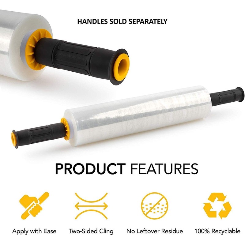 Modern Innovations 15 Inch Clear Stretch Wrap Replacement Roll (2