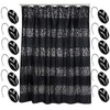 bed bath n more Luxury Shower Curtain and Hooks Set