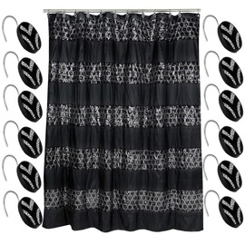 bed bath n more Luxury Shower Curtain and Hooks Set Or Separates SHOWER CURTAIN AND HOOKS SET