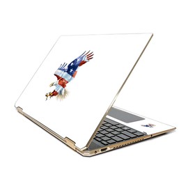 MightySkins Skin Compatible with HP Spectre x360 15.6" Gem-Cut (2019) - American Eagle | Protective, Durable, and Unique Vinyl Decal wrap Cover | Easy to Apply| Made in The USA