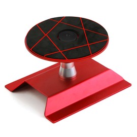 REDSPIDER - Soporte de trabajo para coche RC de aluminio, estación de trabajo de 360 grados para escala 1/8 1/10 1/12 (rojo)