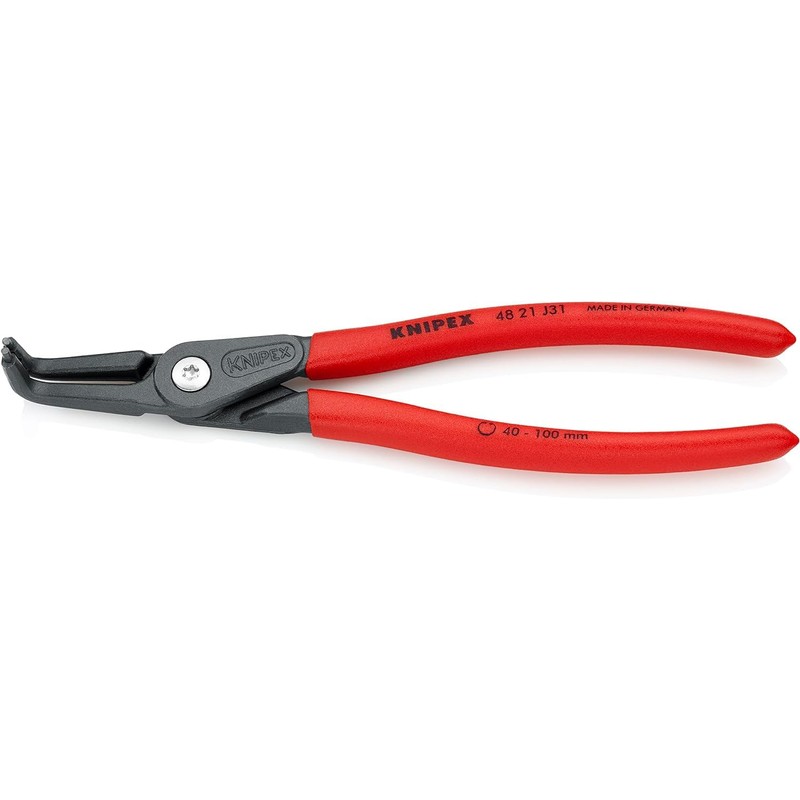 クニペックス KNIPEX KNIPEX(クニペックス) 4821-J31 穴用精密スナップリングプライヤー 曲(SB)
