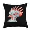 Serama Chicken Cyberpunk Throw Pillow