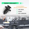 100PCS 10mm Nylon Front Bumper Push-Type Retainer Clips Remover for