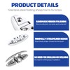 Pacify 2 Pack Folding Boat Cleats 316 Stainless Steel 4.5/5/6