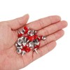 sourcing map 100 Sets Double Cap Leather Rivets, 10x10mm Round