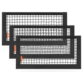 TrunkExpert, Universal Mesh Bag with Velcro 20cm x 50cm Organizer Bag Multipurpose Fixing Back Seat Wall Storage Organizer with Velcro Car Accessories Pack of 3