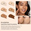 PHOERA Hydrating Serum Foundation, Hyaluronic Acid, Allantoin, Vitamin E, Tea