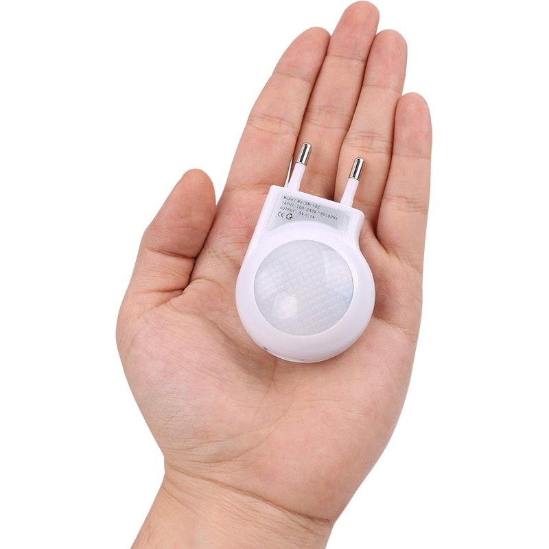 4 Pack of White EU 2-pin Plug - Portable Plug-in