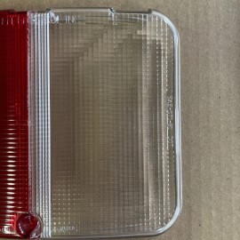 Whelen 97 Series Split Optic Lens - Red/Clear