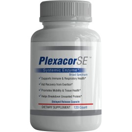 iEnzymes New Plexacor Multi-Enzymes Fibrin Defense, 6-in-1 Super Enzyme Blend with Rutin
