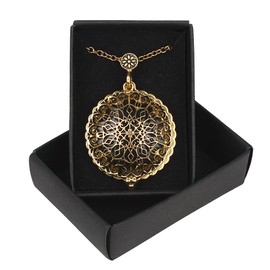 Andux Zone FDJXL-01 Women's Magnifying Glass Necklace 5X Magnifying Glass