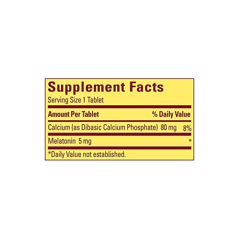 Nature Made Melatonina Máxima Fuerza 5 mg, 90 Tabletas (Paquete