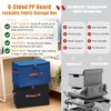 VinneGenzz Storage Bins Boxes with Zipper Lid Combination Lock PU