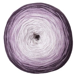 Woolly Hugs Bobbel Cotton Colour 22 - berry, 200g Bobbel with long Degradé - Colour gradient